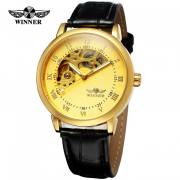 Мужские механические часы Winner Gold Tone