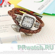 Женские наручные часы на кожаном браслете Brown