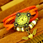 Винтажные часы Крылья ангела Orange